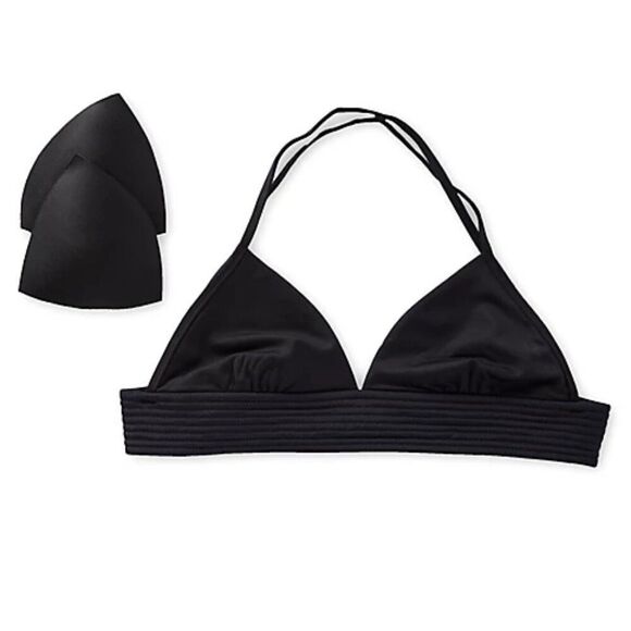 NWT SEAFOLLY Quilted Fixed Tri Bikini Swim Top 8 - Picture 4 of 9